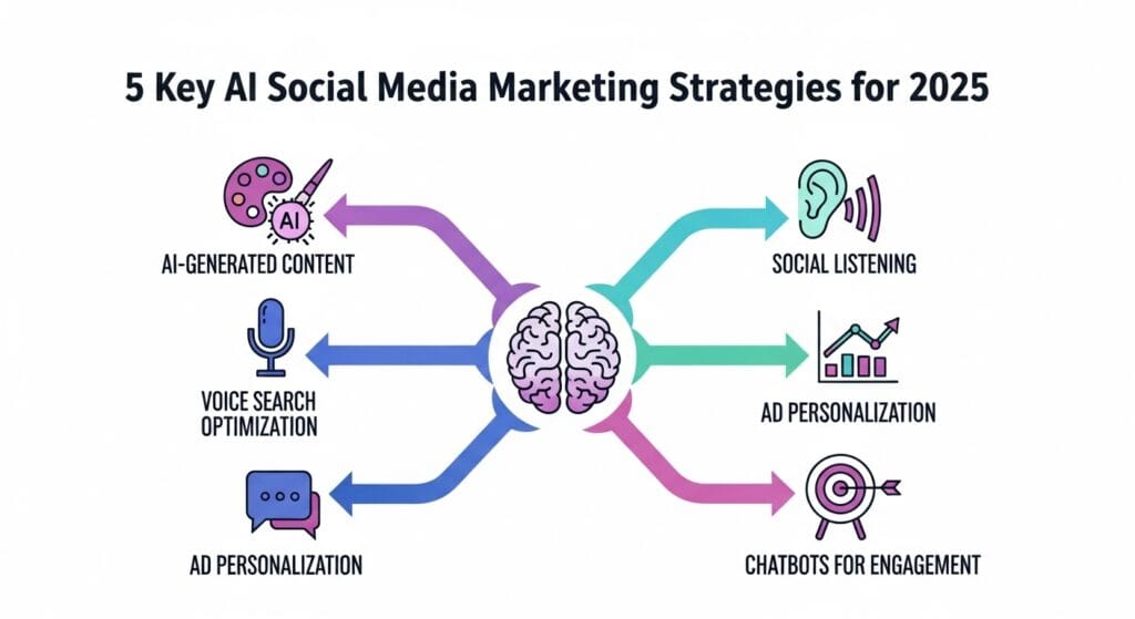 5 Key AI Social Media Marketing Strategies for 2025
