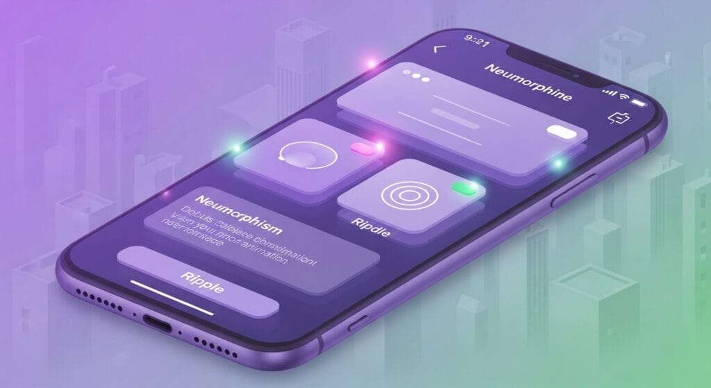 Neumorphism Web Design 2025 Interface